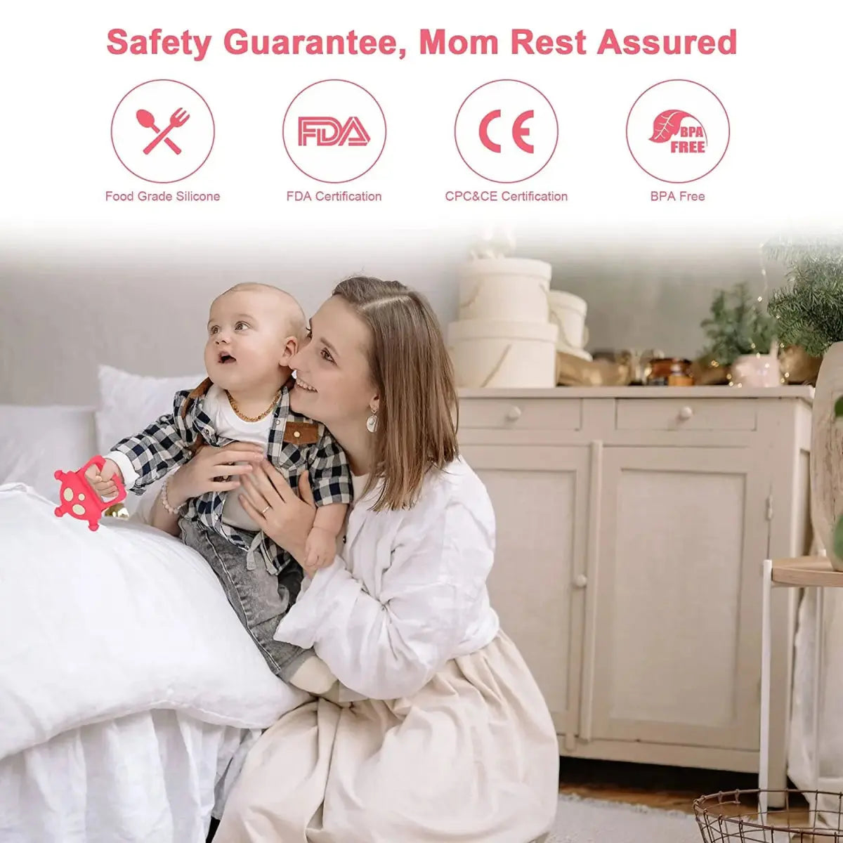 لعبة عضاضة أطفال سيليكون على شكل جهاز تحكم عن بعد - OMOMA