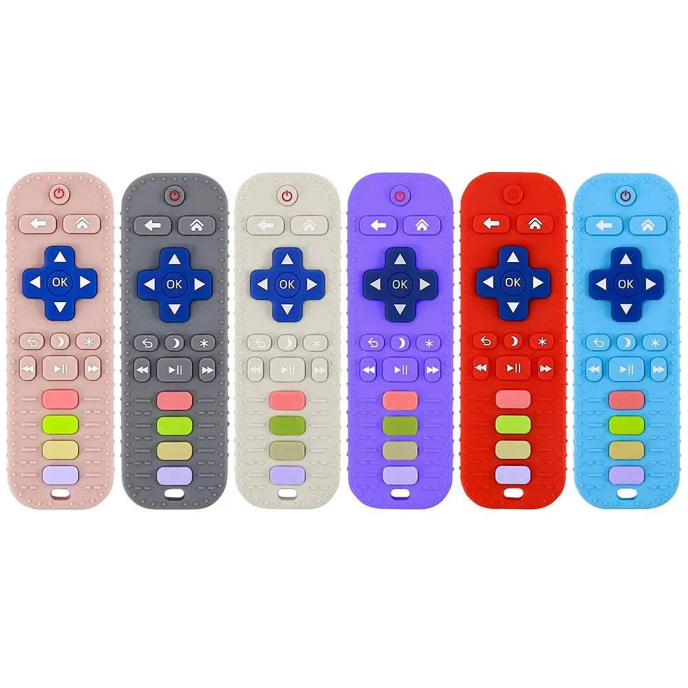 لعبة عضاضة أطفال سيليكون على شكل جهاز تحكم عن بعد - OMOMA