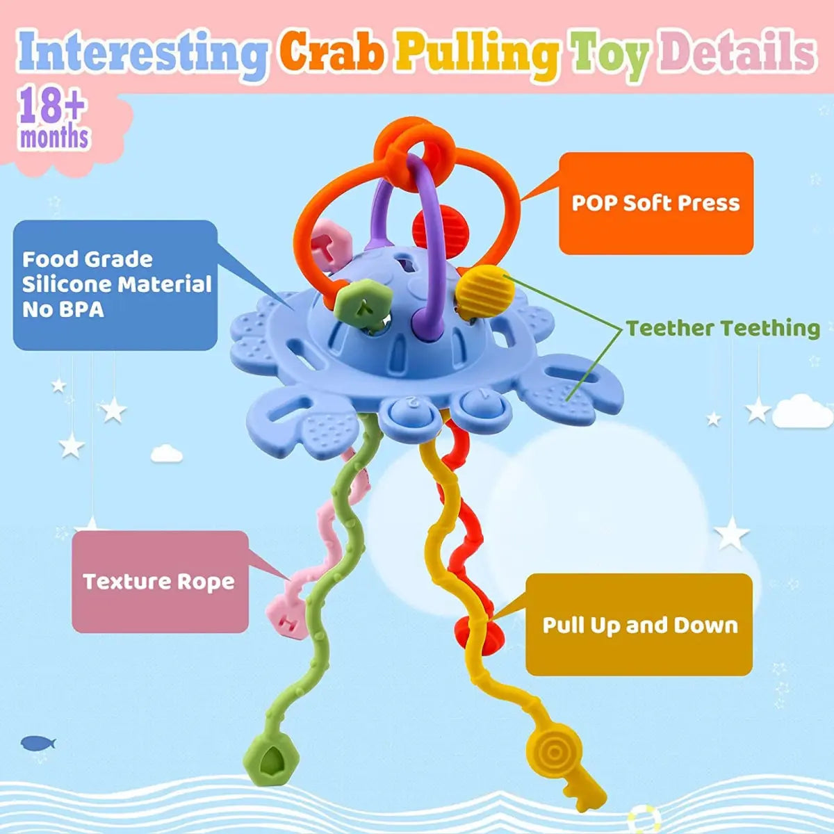 لعبة عضاضة أطفال سيليكون على شكل جهاز تحكم عن بعد - OMOMA