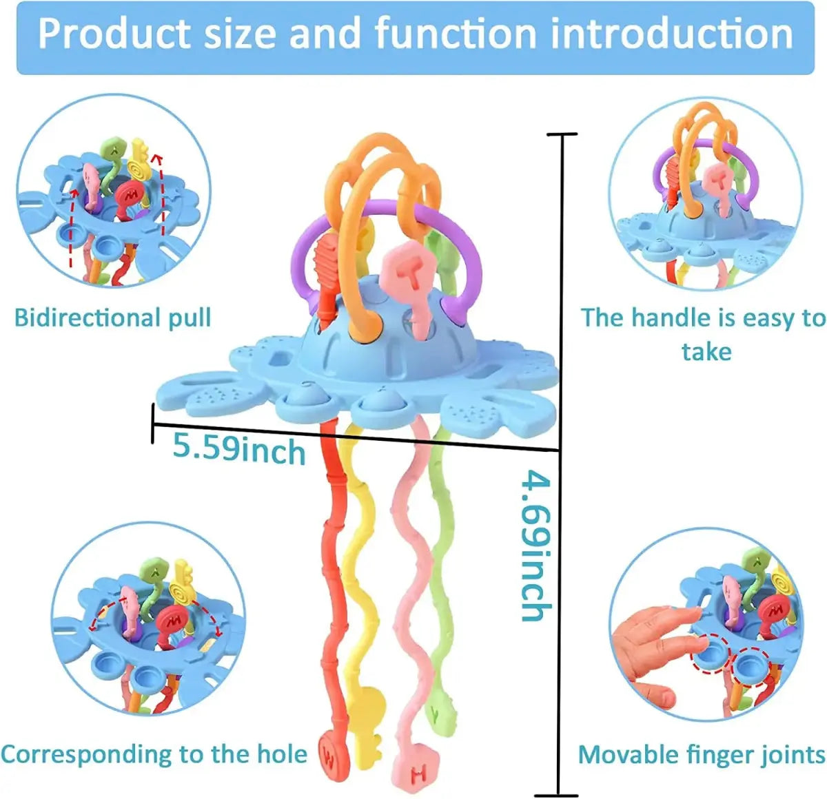 لعبة عضاضة أطفال سيليكون على شكل جهاز تحكم عن بعد - OMOMA