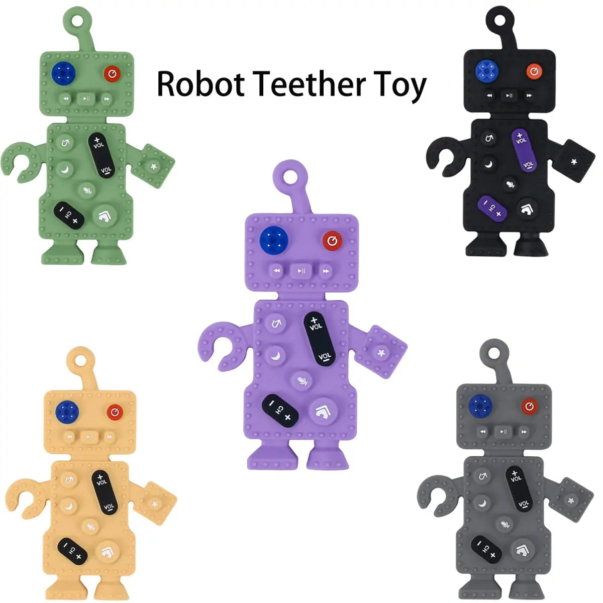 لعبة عضاضة أطفال سيليكون على شكل جهاز تحكم عن بعد - OMOMA