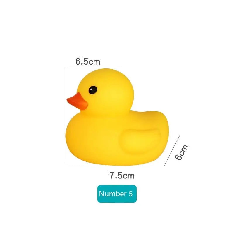 لعبة استحمام البطة الصفراء الصغيرة اللطيفة مع صوت ضغط - OMOMA