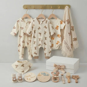 الصندوق الفاخر - 12 قطعة - ولادي - هدايا مواليد بالإسم