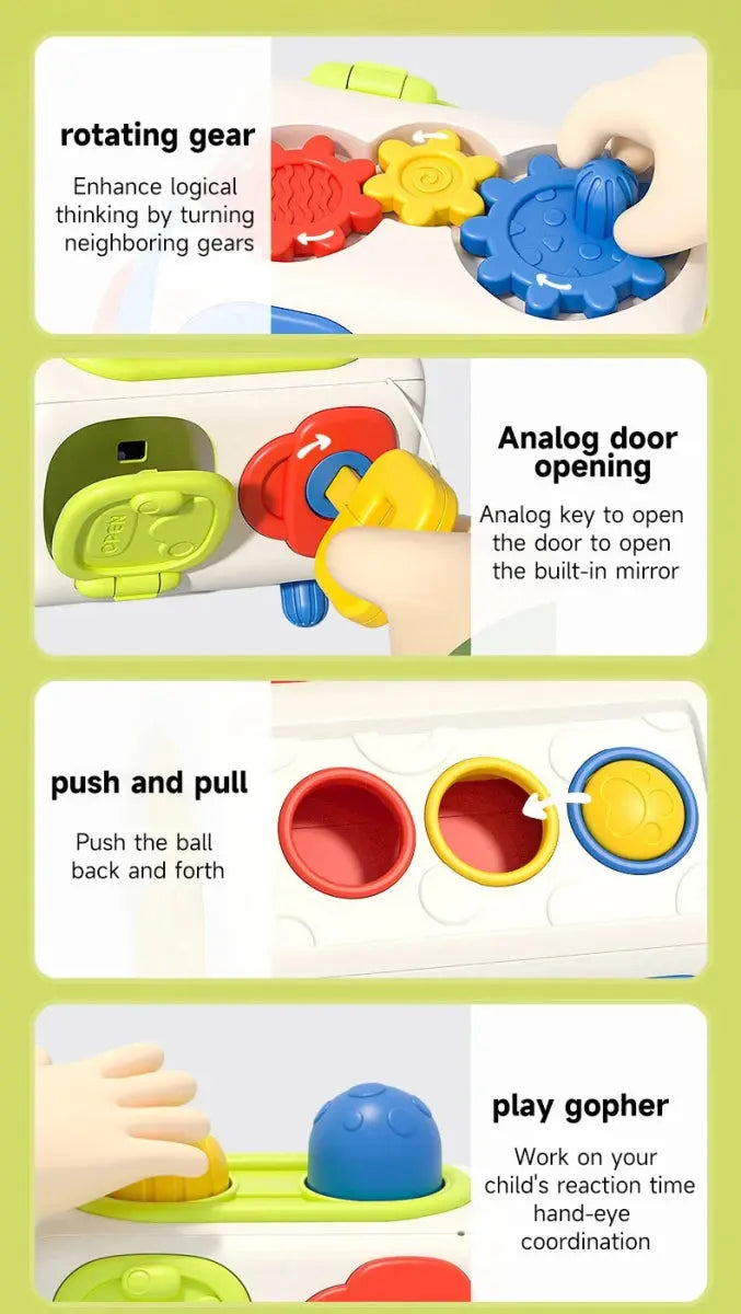 مكعب الأنشطة منتسوري للأطفال الصغار - OMOMA