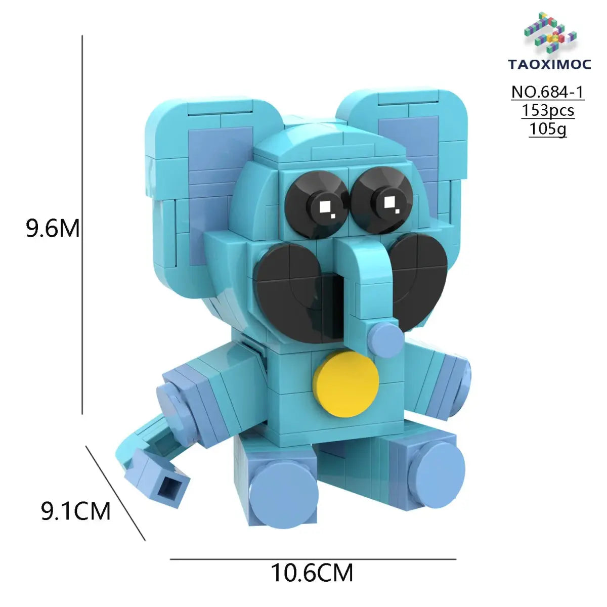مكعبات بناء الكائنات المبتسمة - ألعاب أطفال - OMOMA