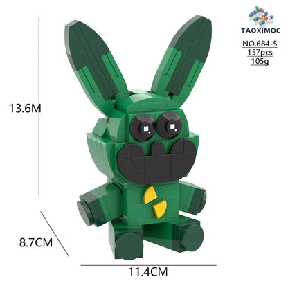 مكعبات بناء الكائنات المبتسمة - ألعاب أطفال - OMOMA