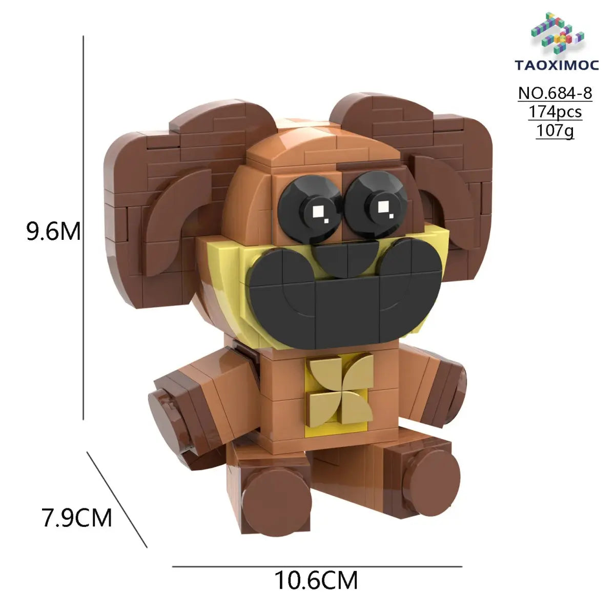مكعبات بناء الكائنات المبتسمة - ألعاب أطفال - OMOMA