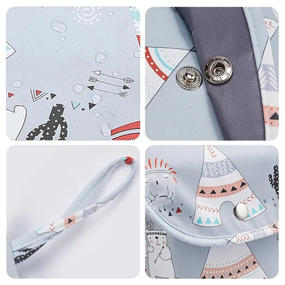 منظم حقيبة حفاضات الطفل قابل لإعادة الاستخدام ومقاوم للماء - OMOMA