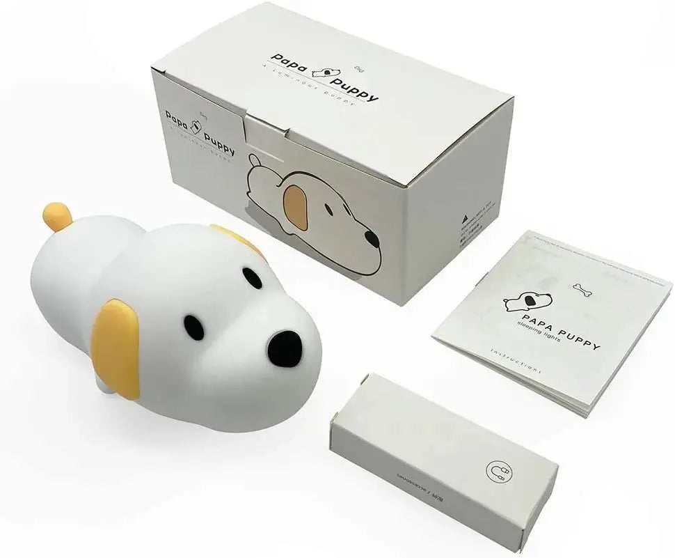 مصباح ليلي LED سيليكون على شكل جرو للأطفال (شحن USB - مستشعر لمس) - OMOMA