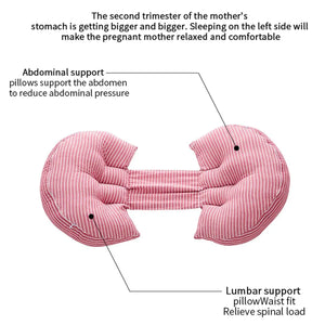 وسادة المرأة الحامل للنوم على الجانب والخصر - OMOMA
