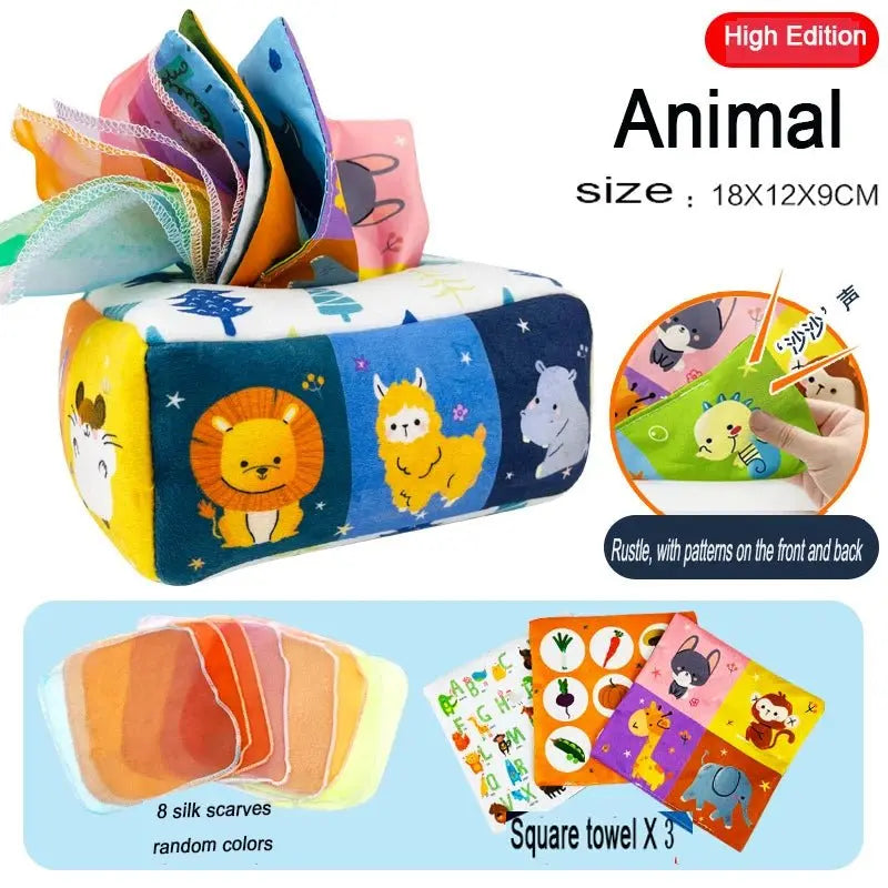 صناديق مناديل منتسوري للأطفال ألعاب أطفال - OMOMA