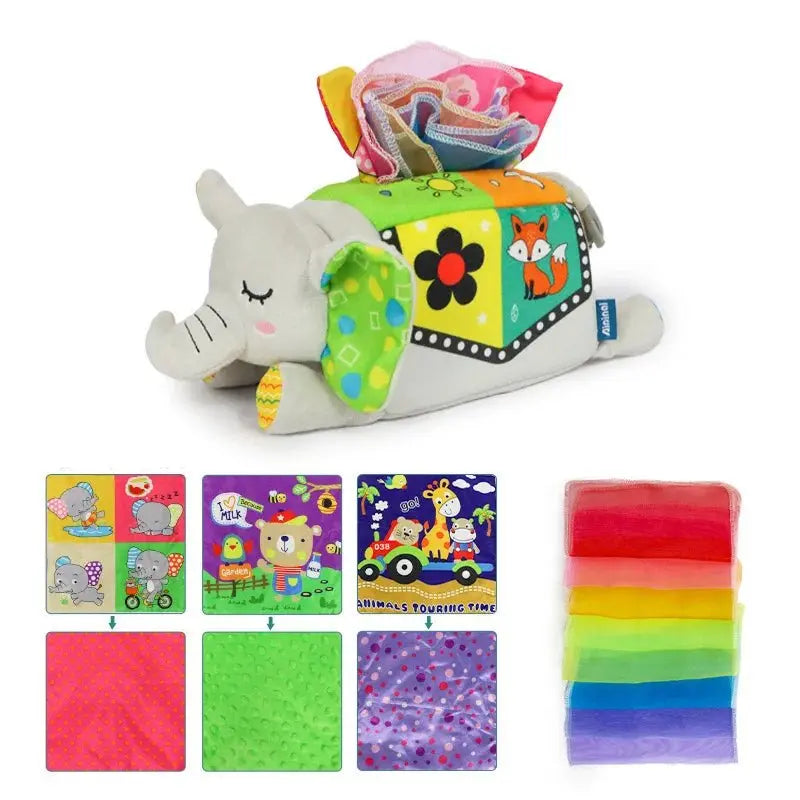 صناديق مناديل منتسوري للأطفال ألعاب أطفال - OMOMA