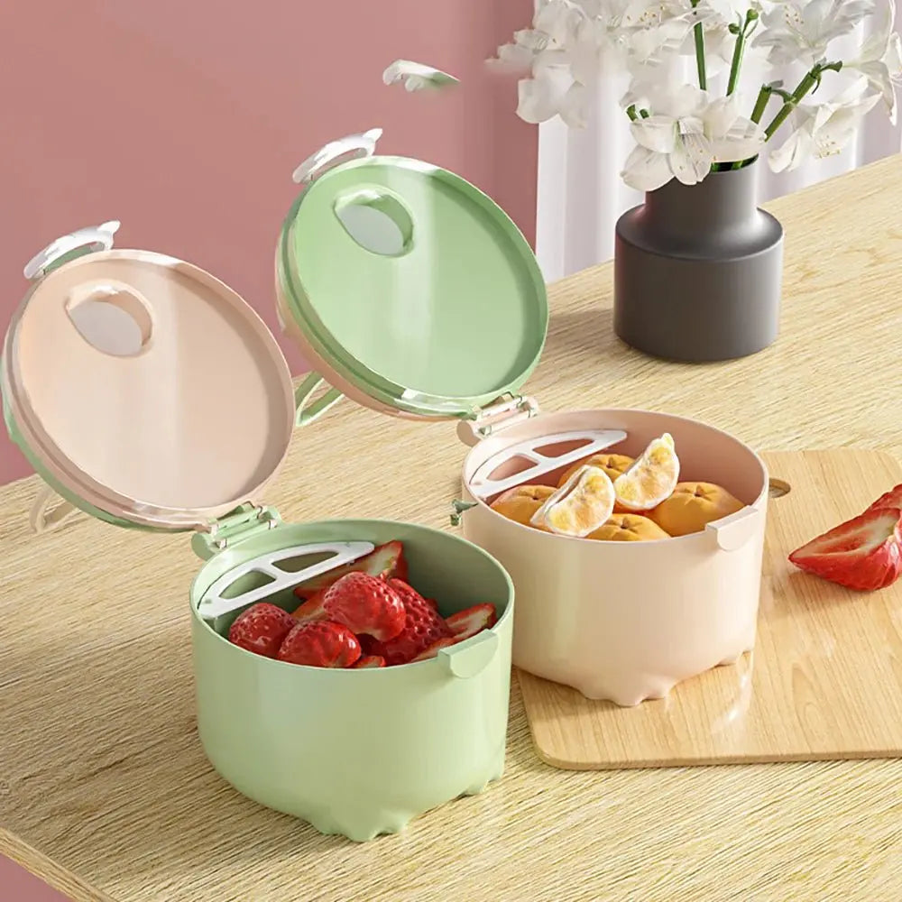 صندوق حليب بودرة محمول 270 مل بفتحات متعددة، صندوق تخزين طعام أطفال ورضع كرتوني للحبوب، حاوية وجبات خفيفة للأطفال الصغار - OMOMA