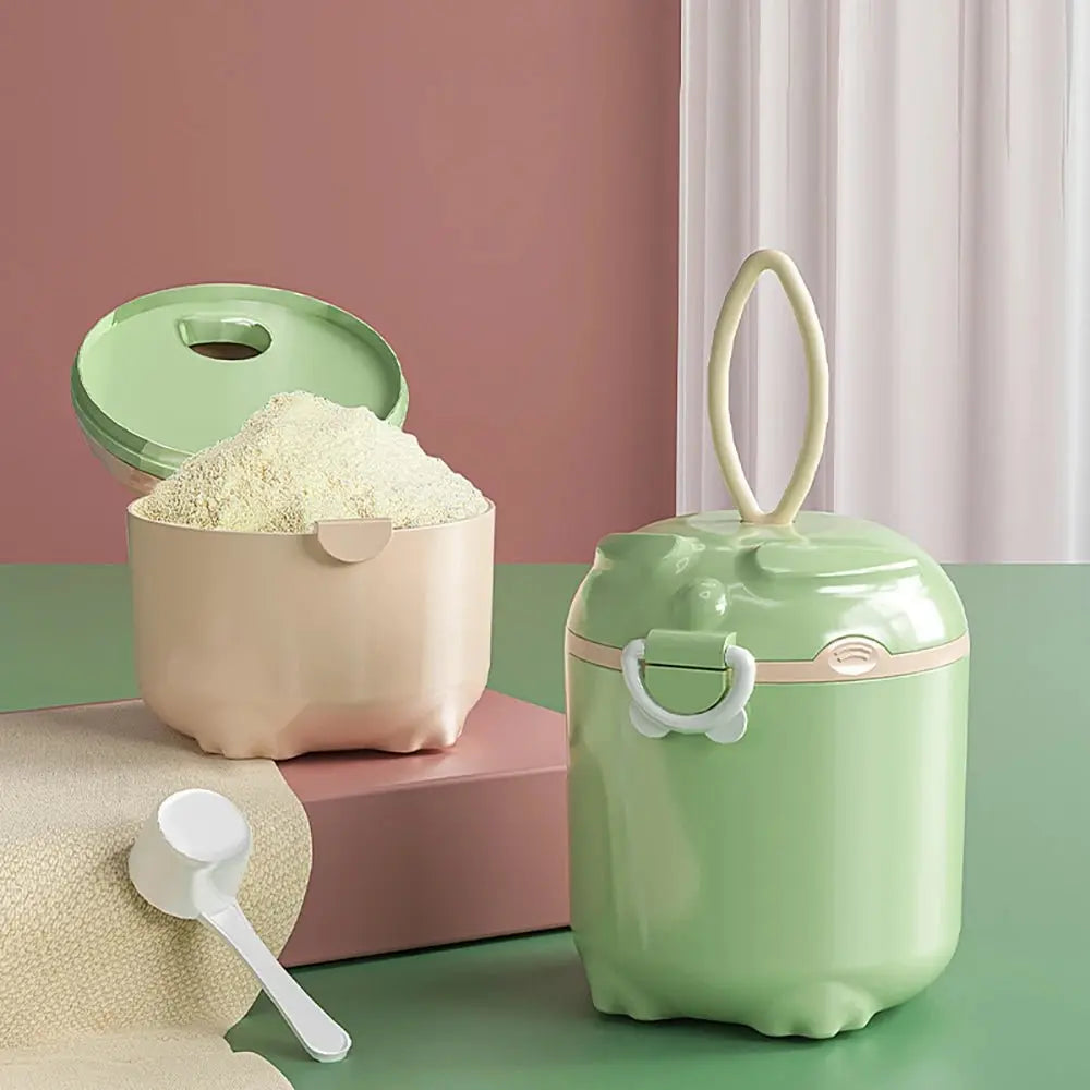 صندوق حليب بودرة محمول 270 مل بفتحات متعددة، صندوق تخزين طعام أطفال ورضع كرتوني للحبوب، حاوية وجبات خفيفة للأطفال الصغار - OMOMA