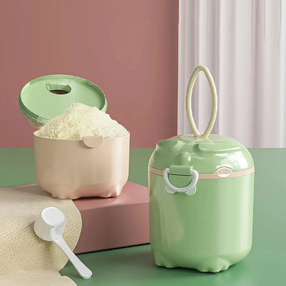 صندوق حليب بودرة محمول 270 مل بفتحات متعددة، صندوق تخزين طعام أطفال ورضع كرتوني للحبوب، حاوية وجبات خفيفة للأطفال الصغار - OMOMA