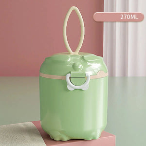 صندوق حليب بودرة محمول 270 مل بفتحات متعددة، صندوق تخزين طعام أطفال ورضع كرتوني للحبوب، حاوية وجبات خفيفة للأطفال الصغار - OMOMA