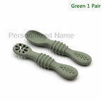 طقم ملعقة وشوكة سيليكون للأطفال (زوج واحد) - OMOMA